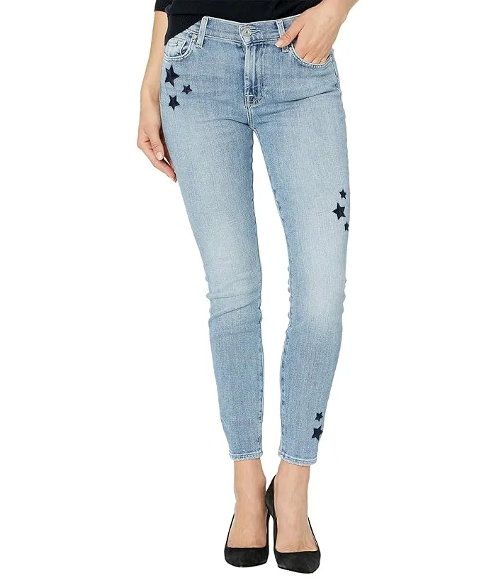 7 For All Mankind Ankle Skinny w/ Stars in Trio Women's