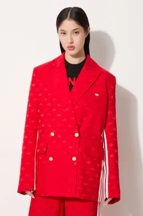 adidas Originals blazer Jaquard Blazer red color JJ2171