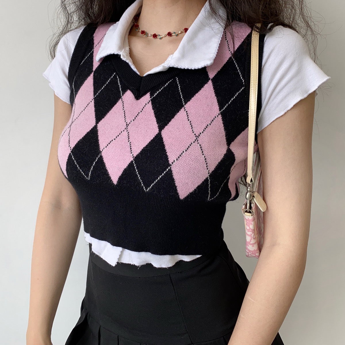 Argyle Knit Vest