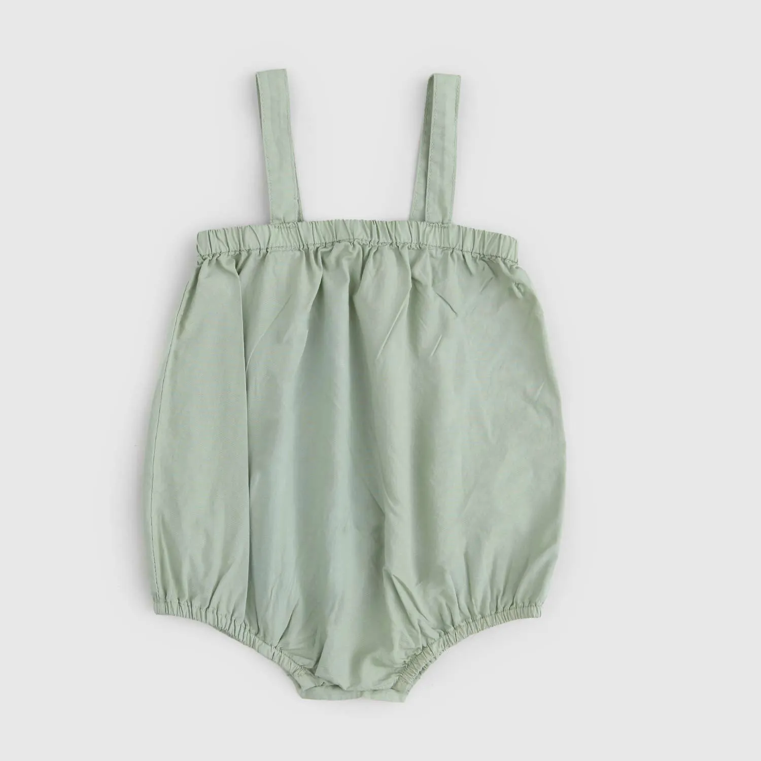 Babe & Tess Newborn Green Romper