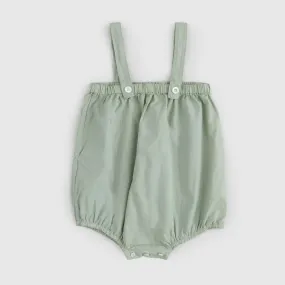 Babe & Tess Newborn Green Romper