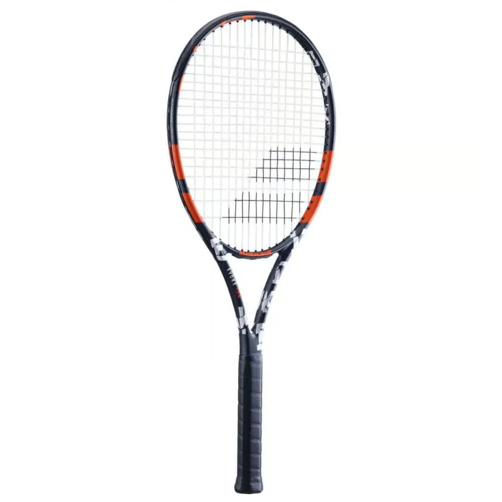 Babolat Evoke 105 Strung Tennis Racquet (Black/Orange)