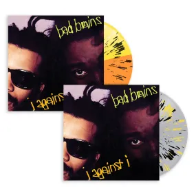 BAD BRAINS ‘I AGAINST I’ LP (Limited Edition – Only 300 Each, Clear w/ Black & Yellow Splatter & Half Yellow / Half Orange w/ Bl