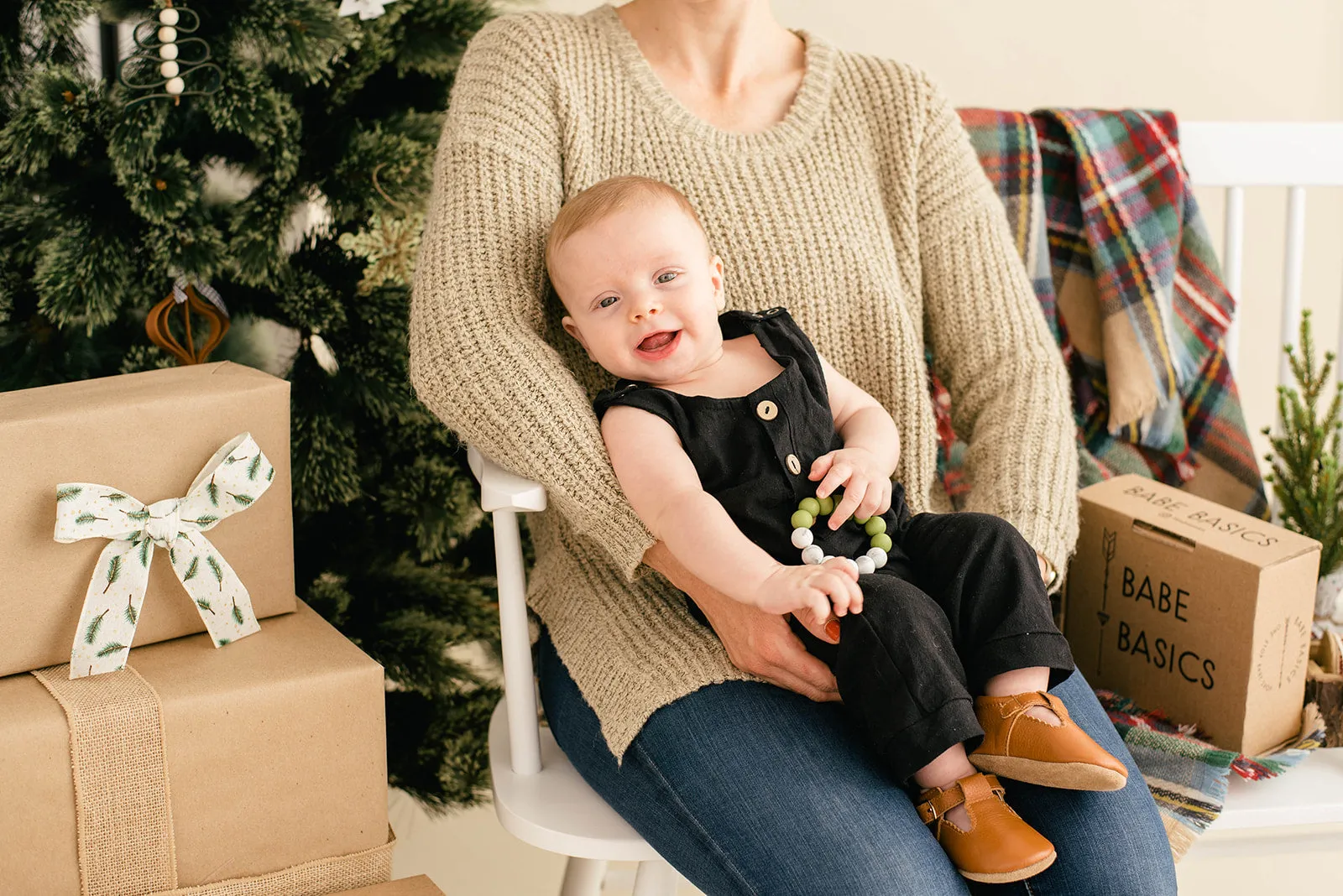 Black Linen Basic Romper