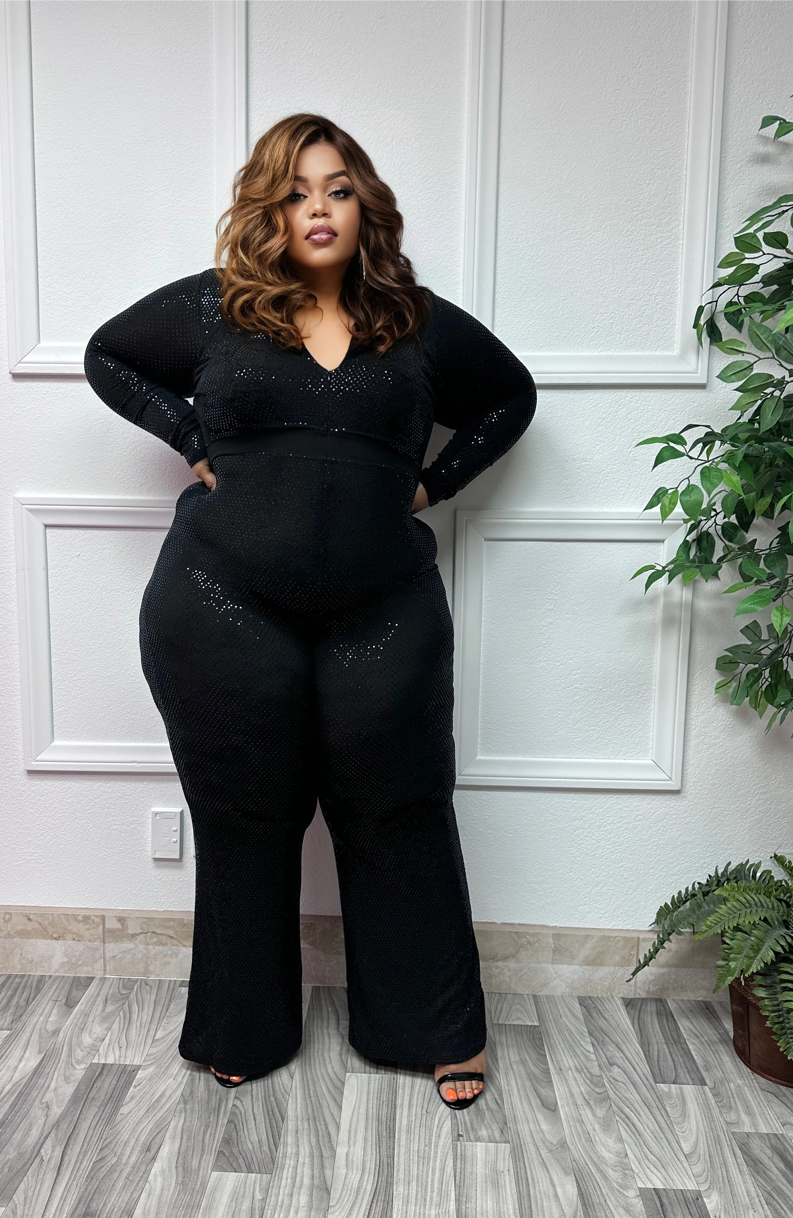 Black Monica + Size Romper