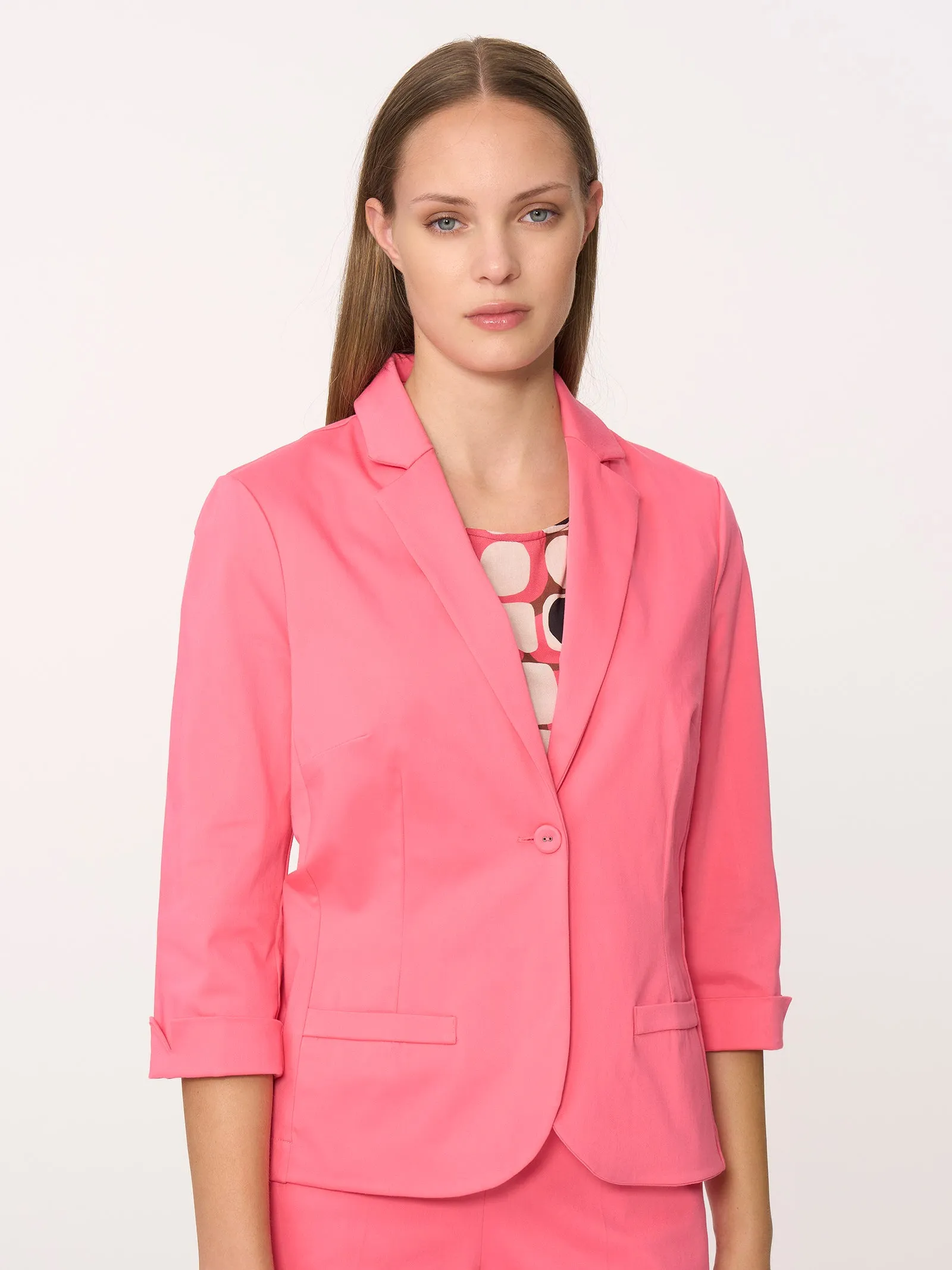 Blazer con manica 3/4 in Satin Power - Salsa