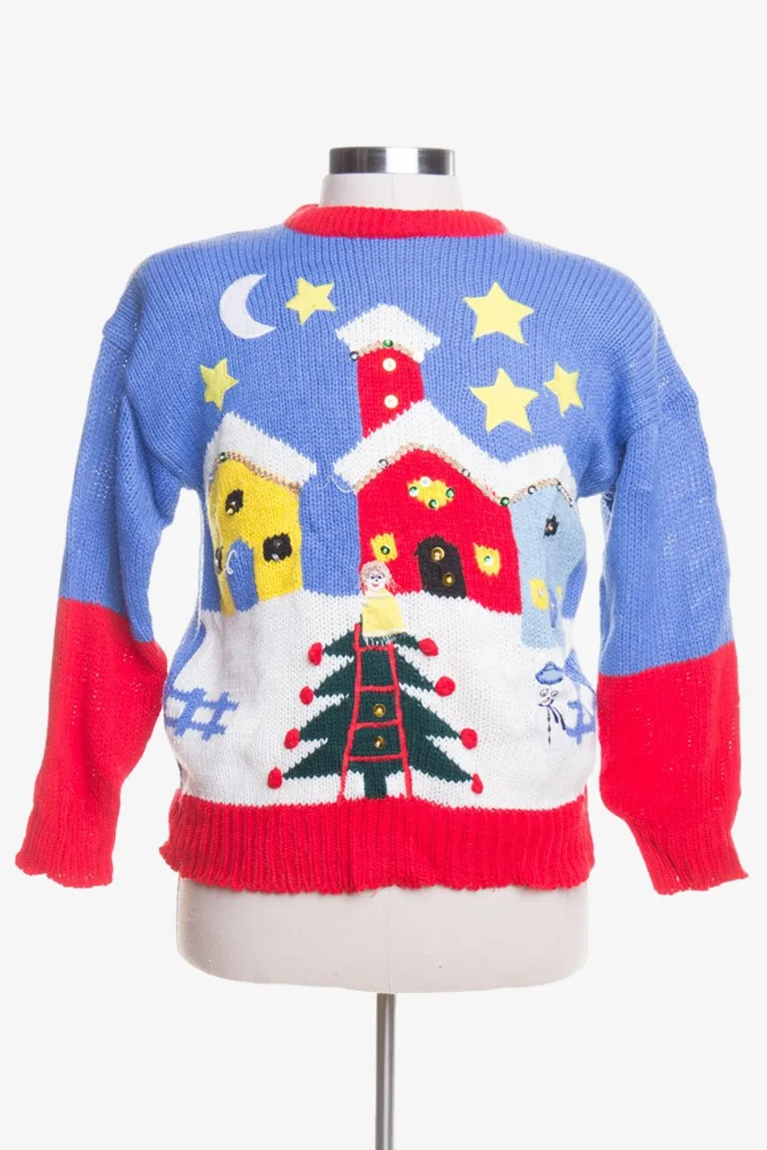 Blue Ugly Christmas Pullover 44466