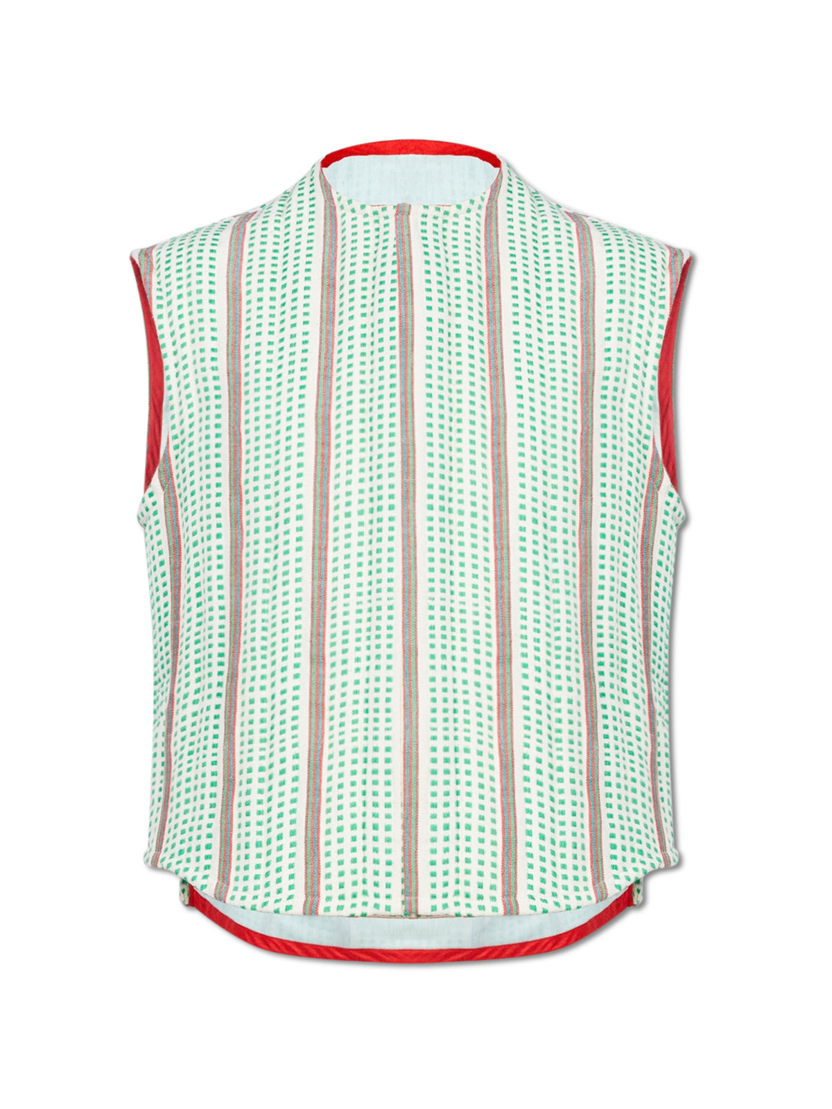 Check Weave Reversible Vest