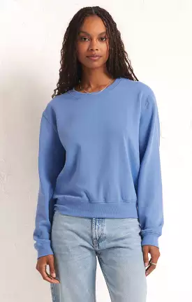 Classic Crew Sweatshirt Blue Isle