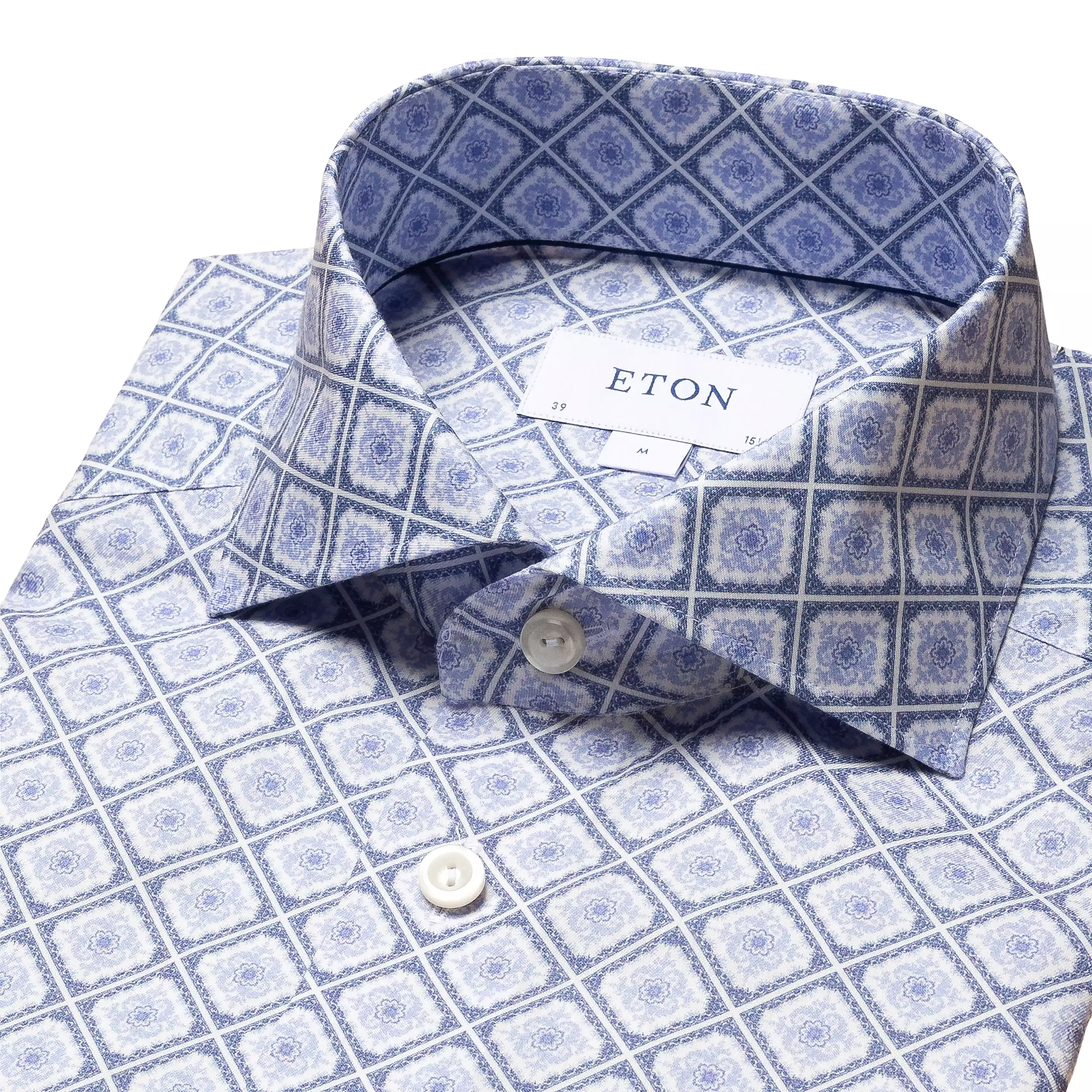 Contemporary Fit - Medallion Print Twill Shirt