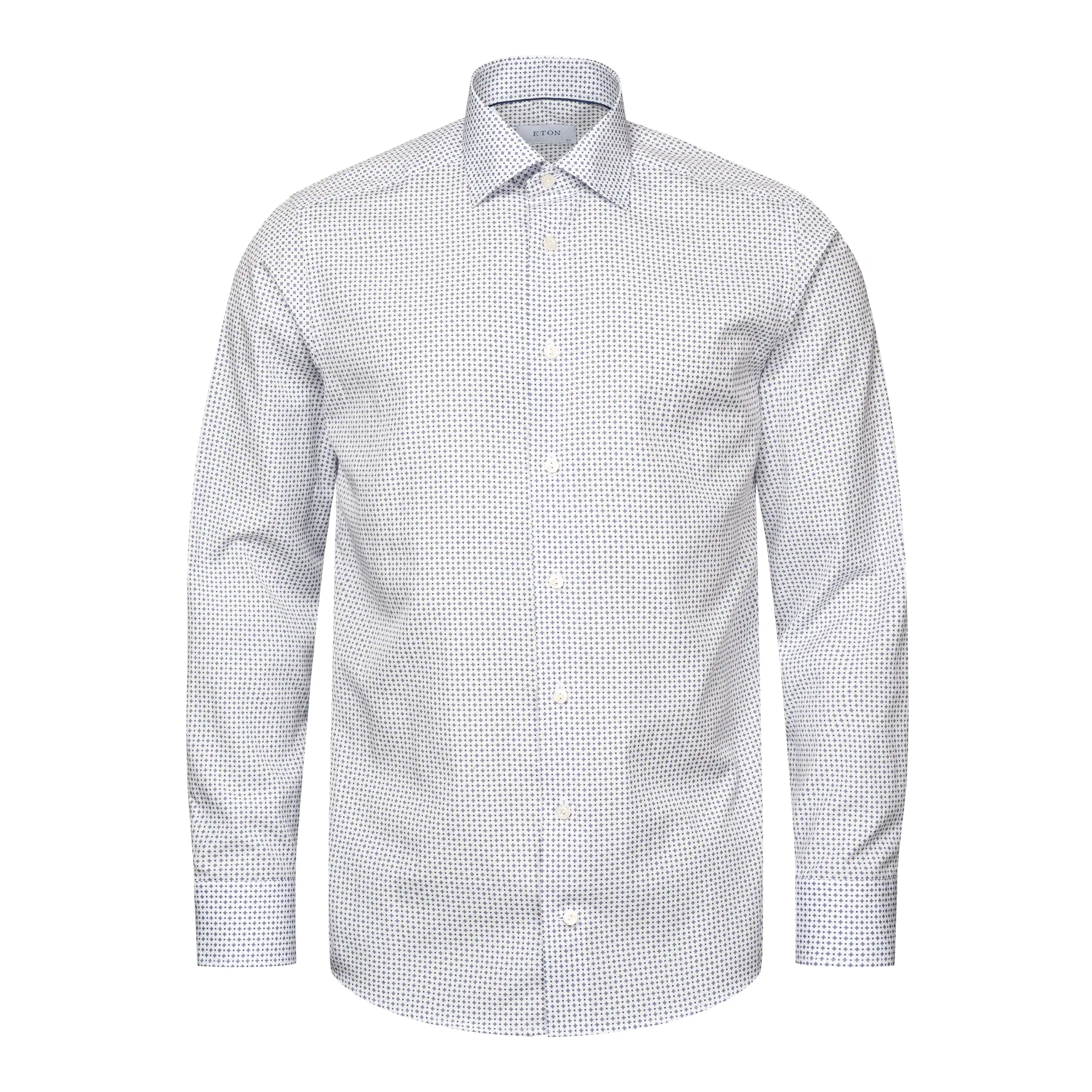 Contemporary Fit - Micro Print Signature Poplin Shirt