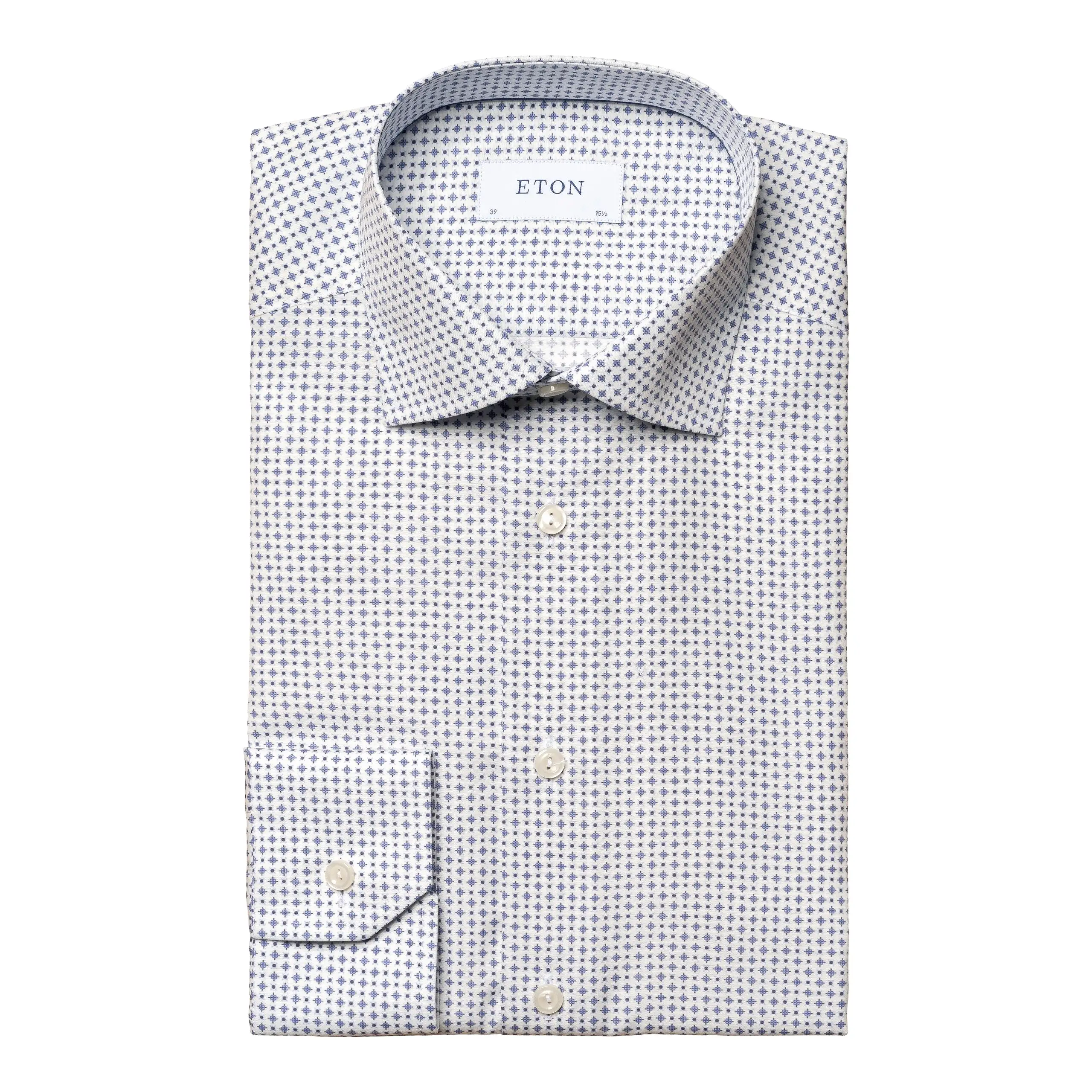 Contemporary Fit - Micro Print Signature Poplin Shirt