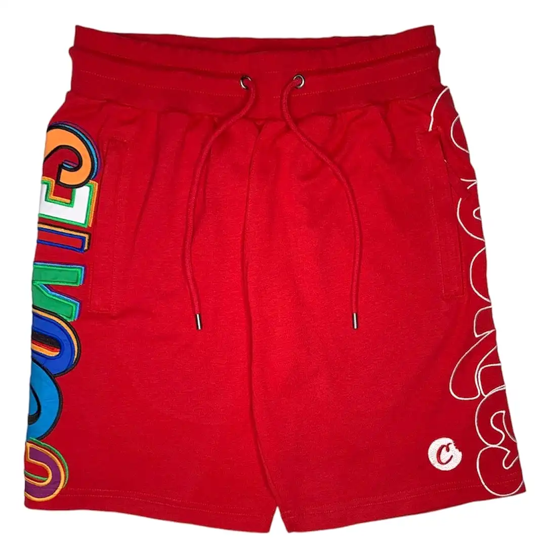 Cookies On The Block Cotton Jersey Short (Red) CM232BKS02