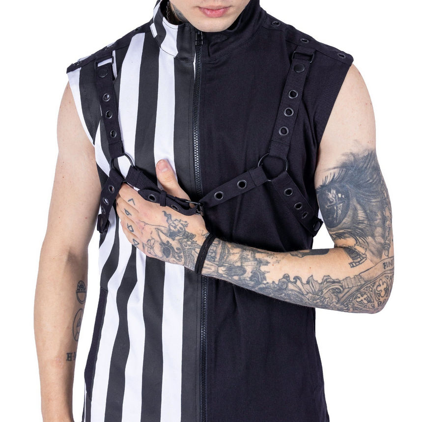 CRONUS VEST - BLACK/WHITE