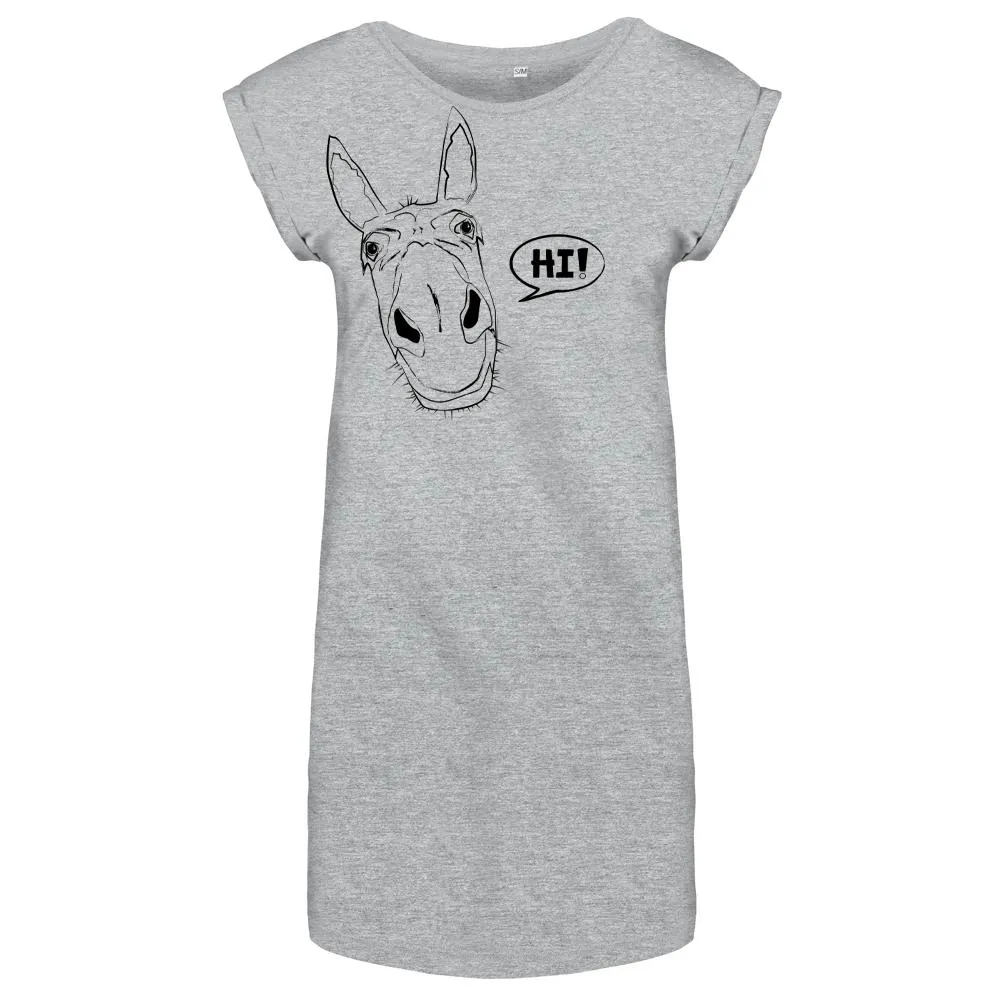 Donkey flowy t-shirt dress, grey