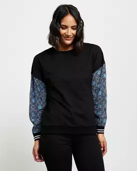 Et Alia Beauden Top - Black/Mosaic