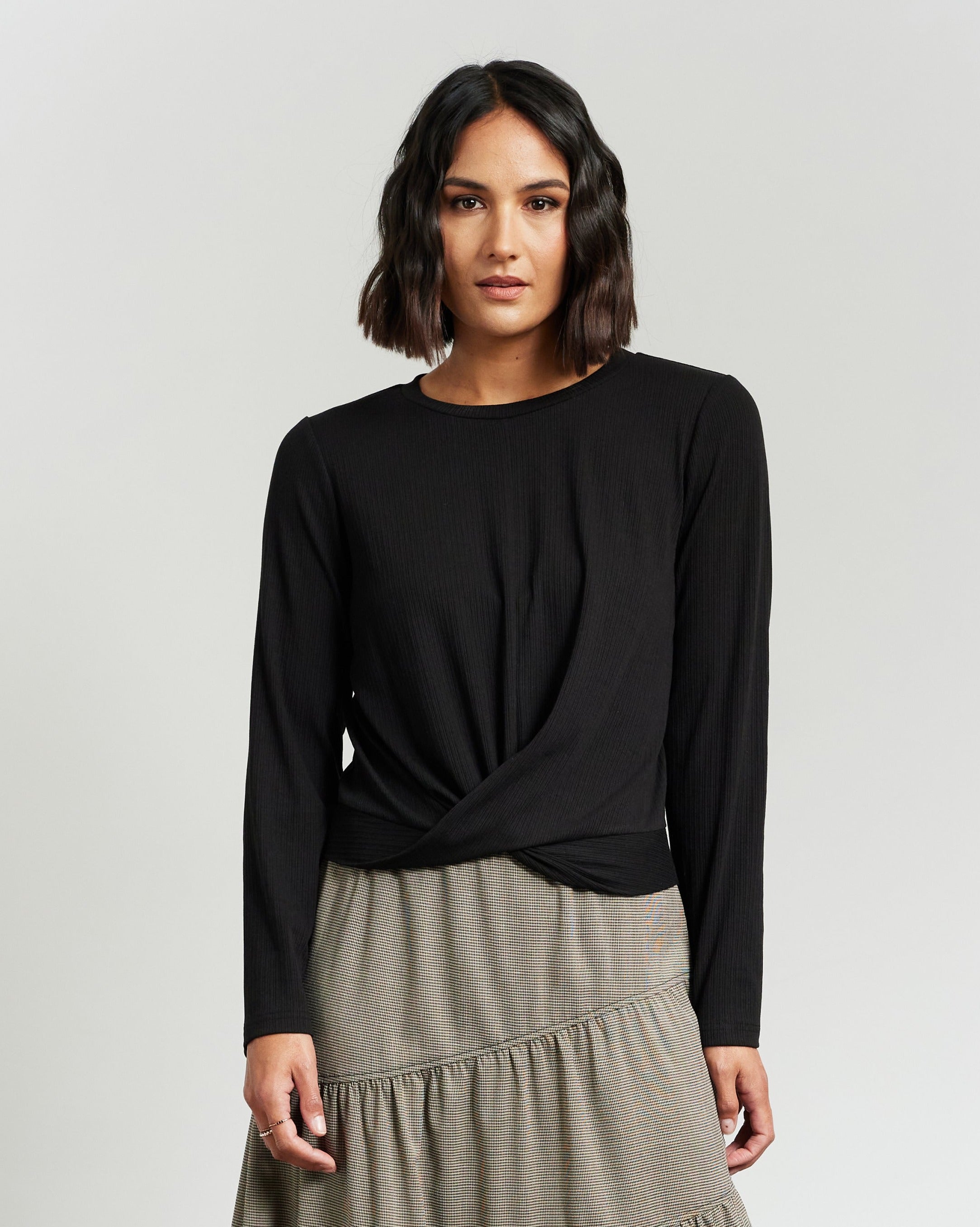 Et Alia LS Twist Tee - Black