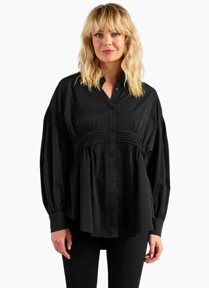 Et Alia Tuxedo Shirt - Black