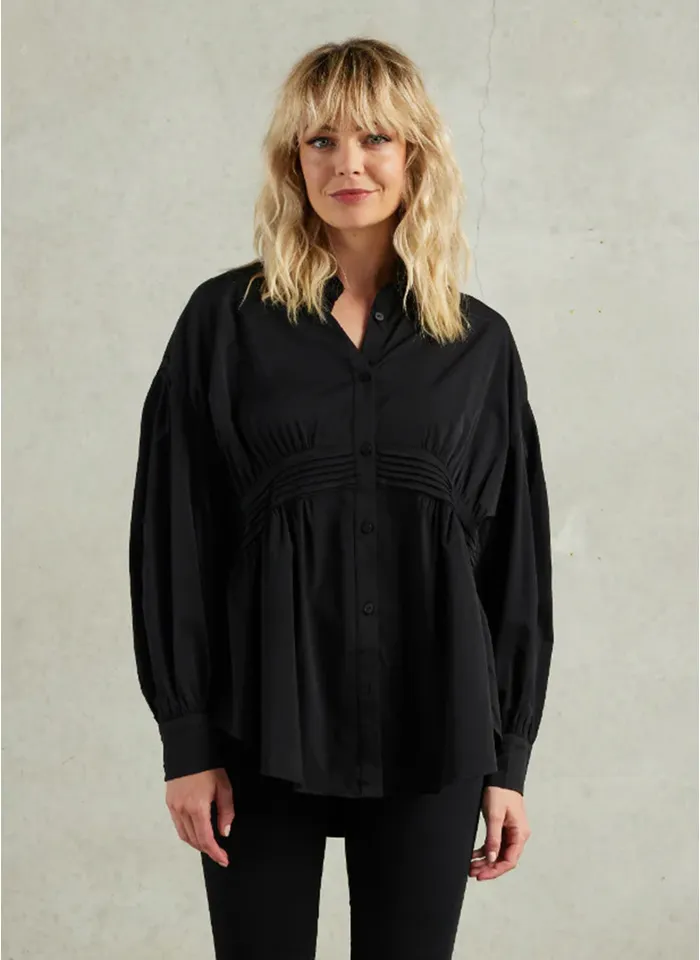 Et Alia Tuxedo Shirt - Black