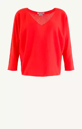 Fannie Pullover | orange red