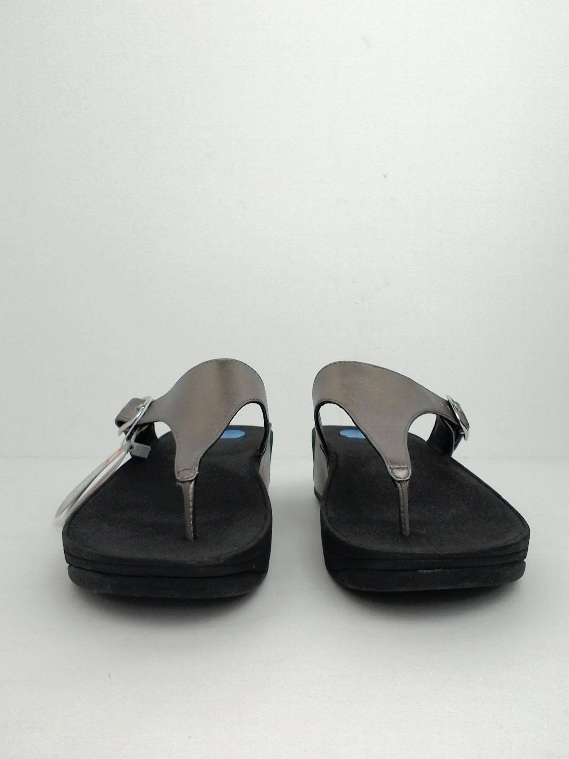 Fiftlop Women's Skinny Deluxe Chrome Flip Flop Size 7M