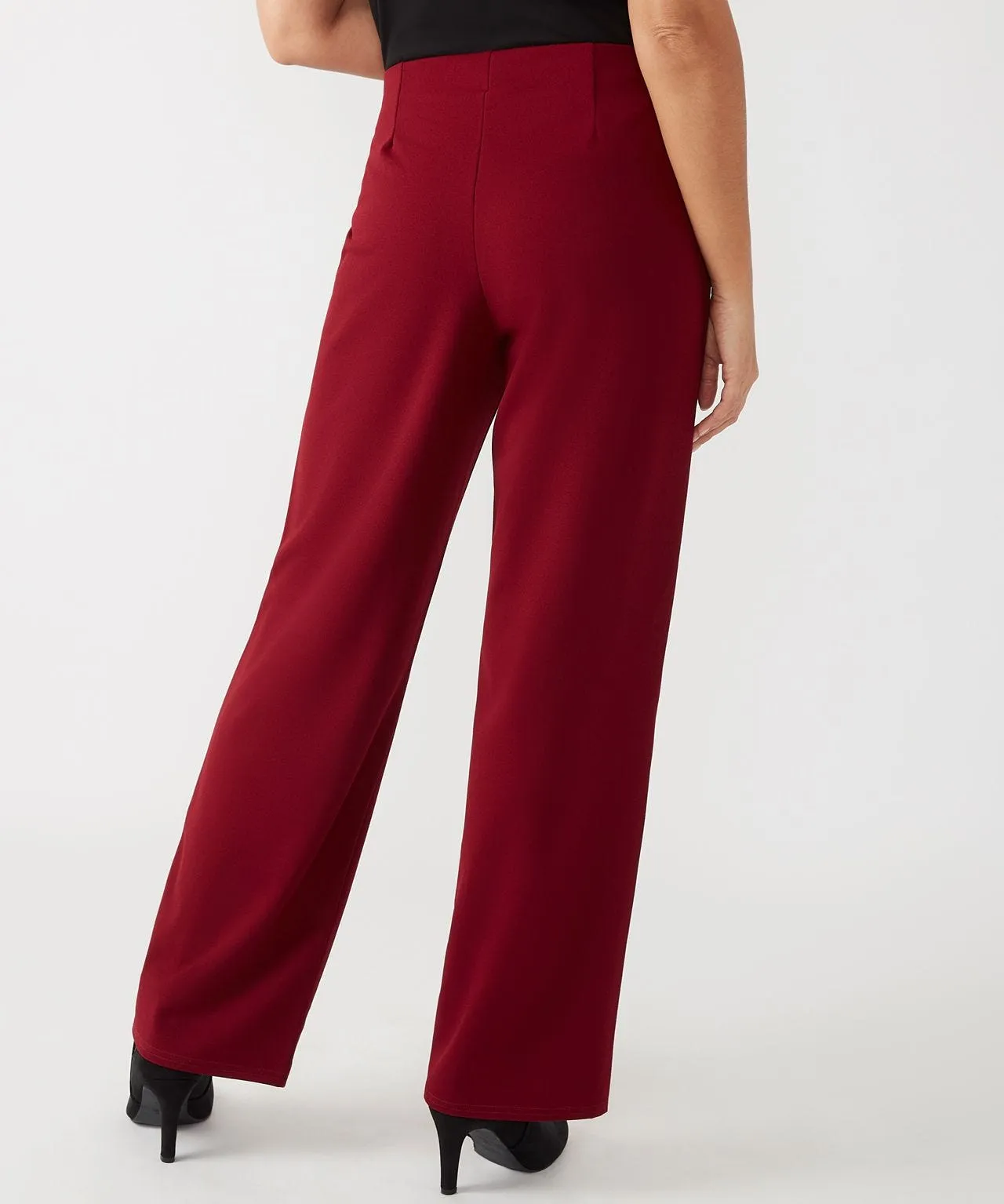 First Avenue Wide Leg Jersey Trousers