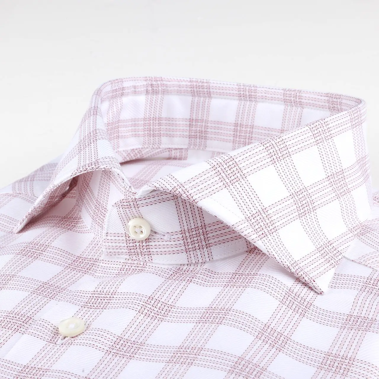 Fitted Body - Checked Twill Shirt