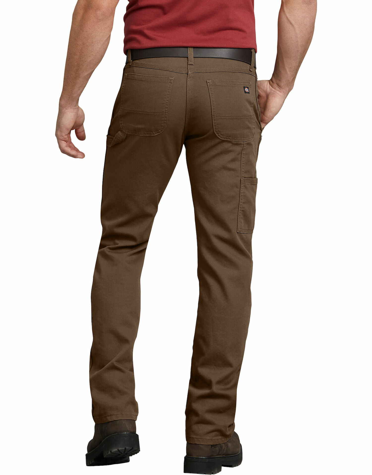 FLEX Regular Fit Straight Leg Tough Max™ Duck Carpenter Pants, Stonewashed Moss Green