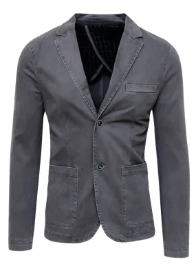 Giacca uomo Cristiano Battistini grigio scuro slim fit elegante casual Blazer