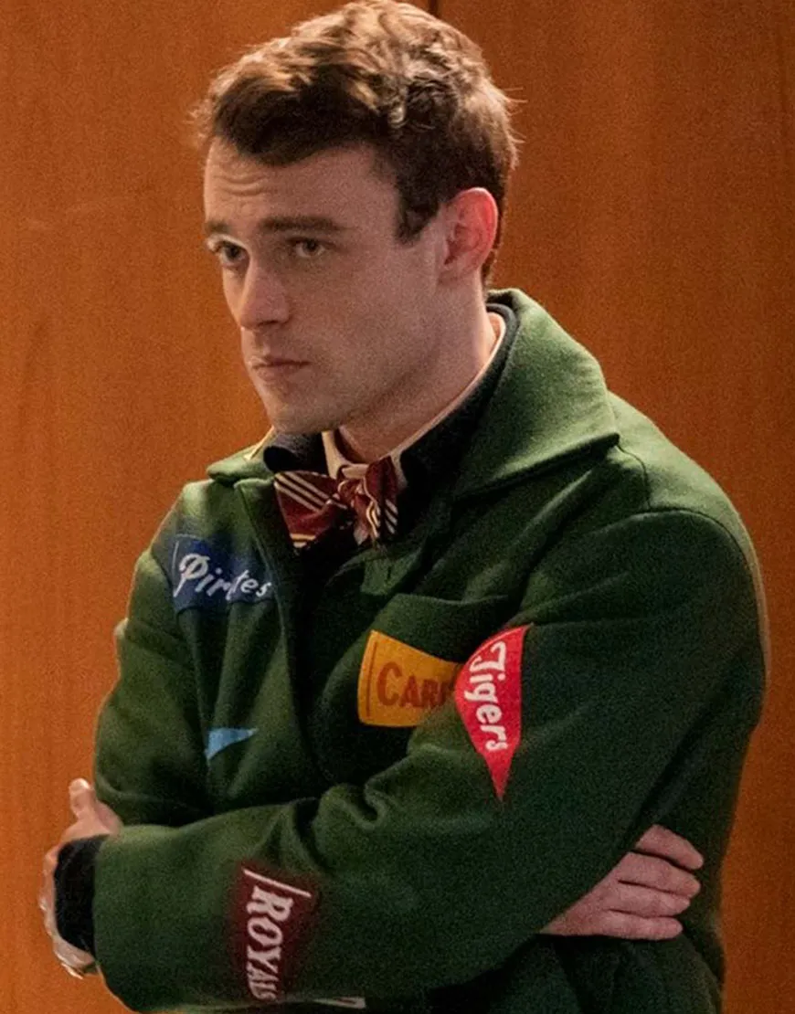 Gossip Girl 2021 Thomas Doherty Green Jacket | Max Wolfe Green Jacket