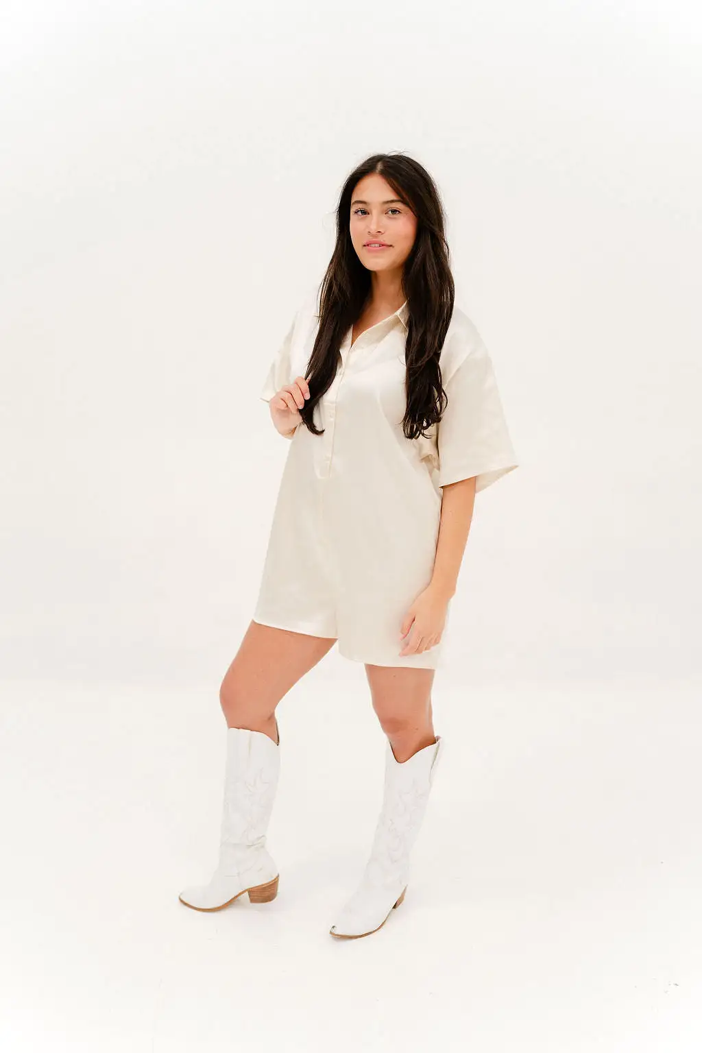 High Class Button Up Romper