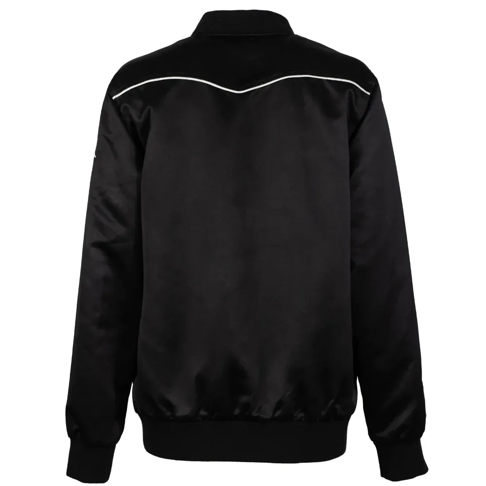 Hooey Women's Satin Bomber Zip Jacket