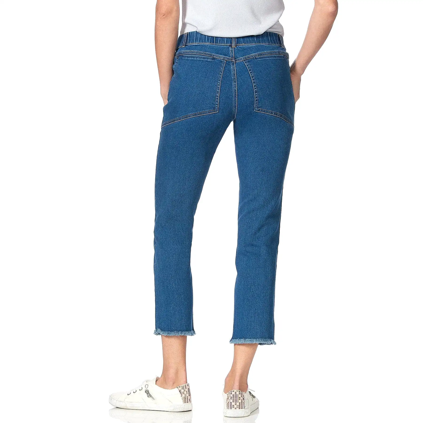 Hue denim cropped straight leg- 23451