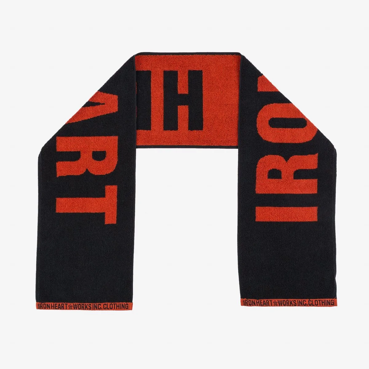 Iron Heart - Ihg-065 Small Imabari Towel - Orange/Black