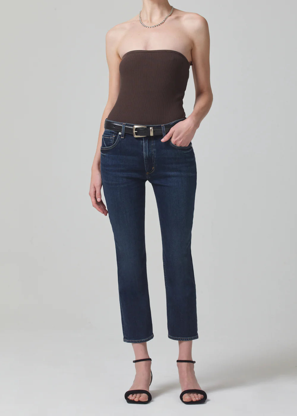 Isola Straight Cropped Denim (Courtland)