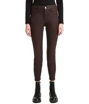 JEN7 Coated Ankle Skinny in Chocolate Coated Women's