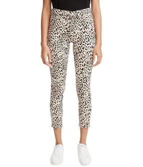 JEN7 Printed Ankle Skinny in Painterly Leopard Women's