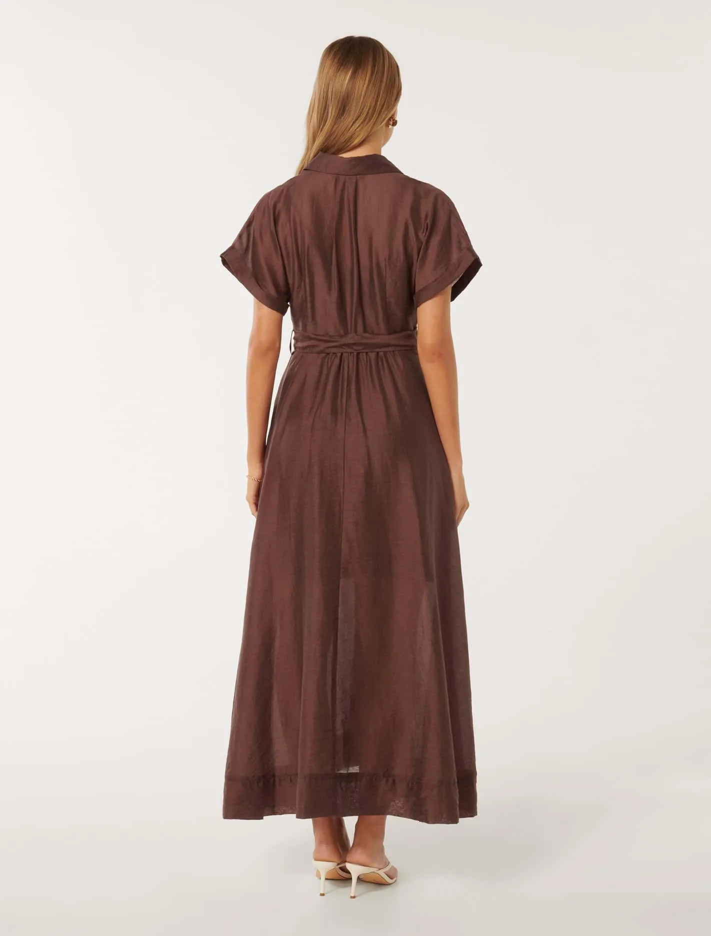 Judith Shirt Belt Midi Dress