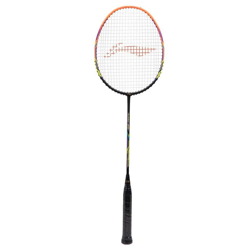 Li-Ning Turbo 99 strung Badminton Racquet (Black/Orange)