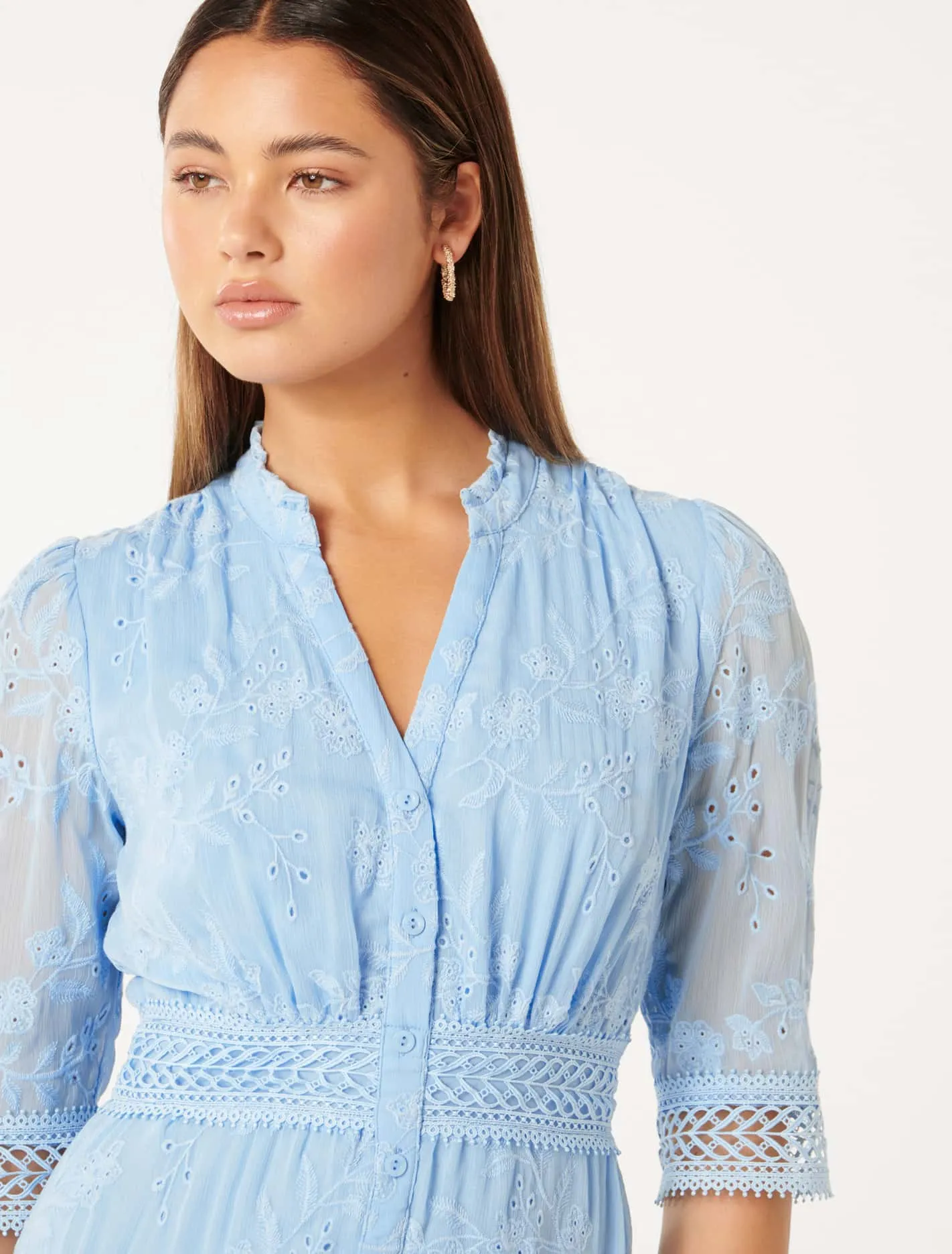 Lillian Trim Detail Shirt Dress