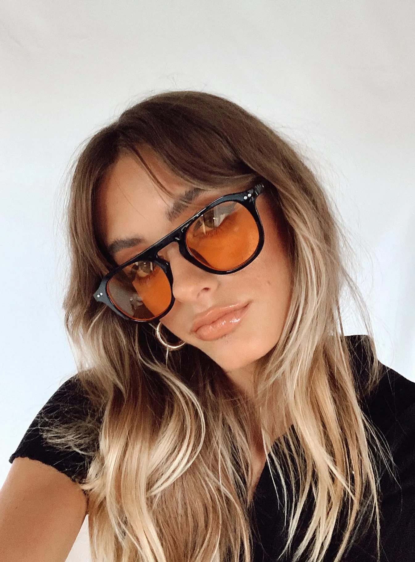 Matilda Sunglasses Black / Orange