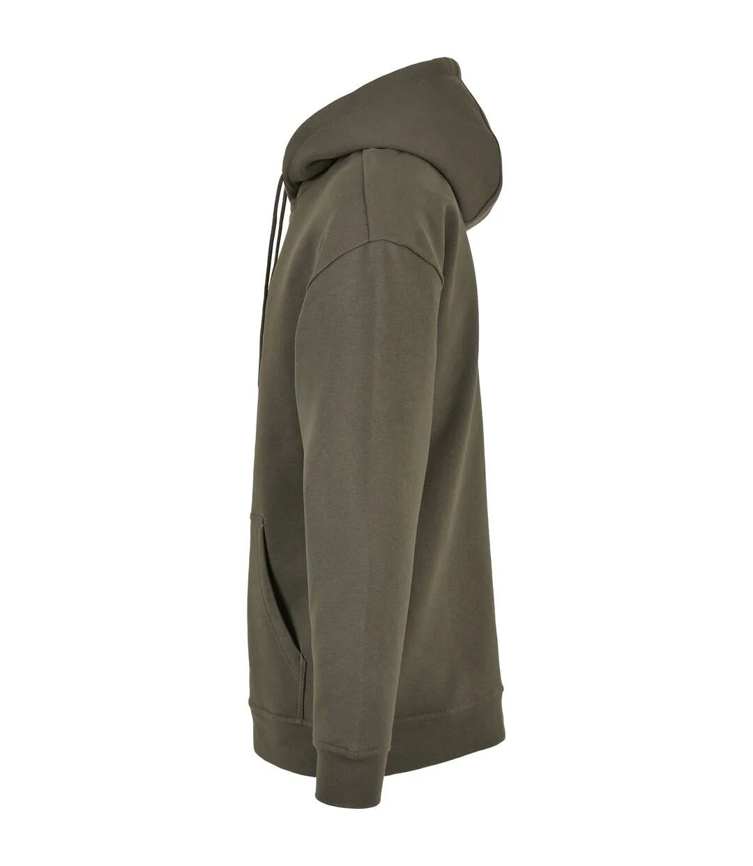 Mens basic oversized hoodie olive Build Your Brand