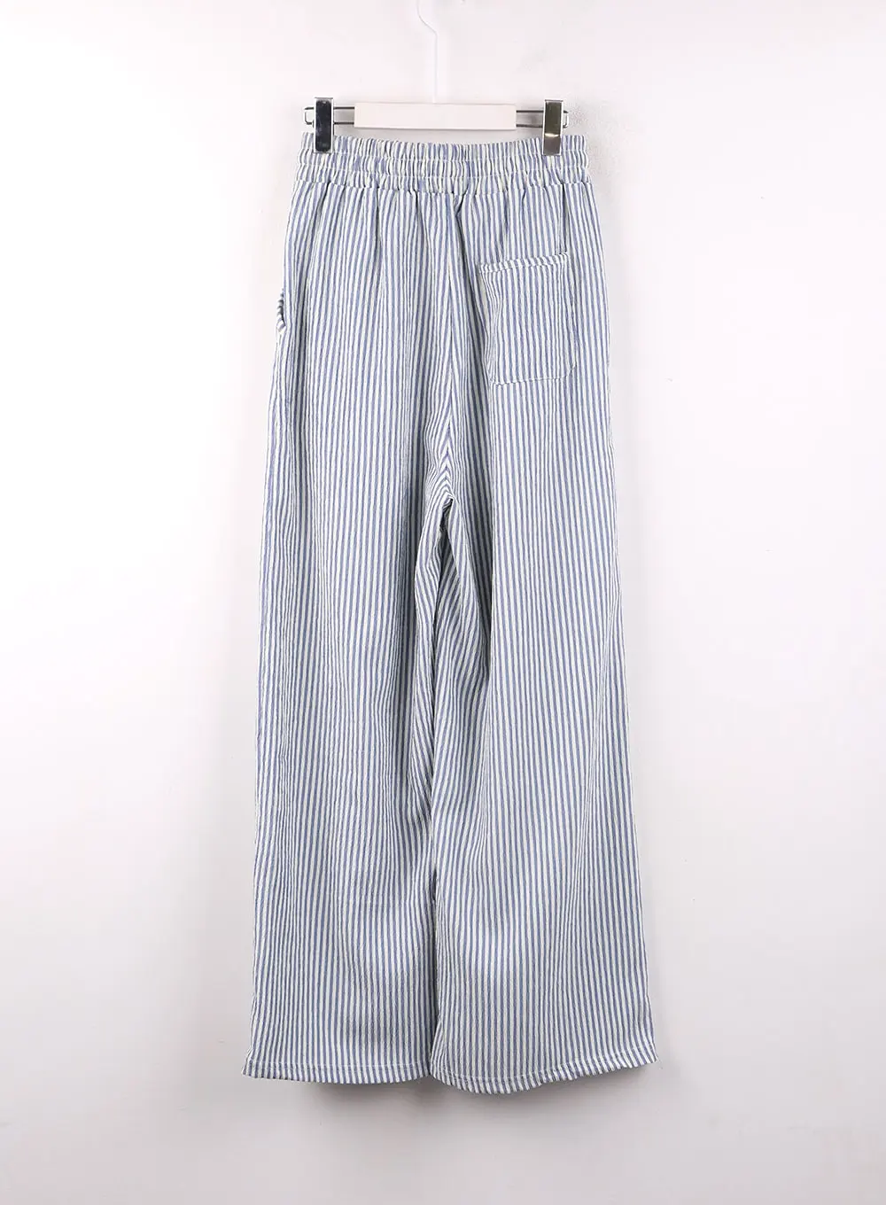 Mid Waist Striped Wide Leg Trousers OF406