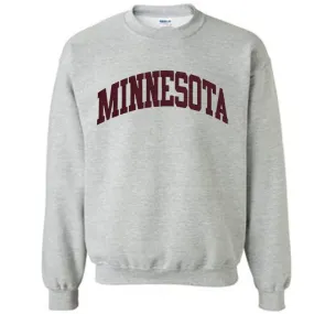 Minnesota Gray Pullover Crewneck