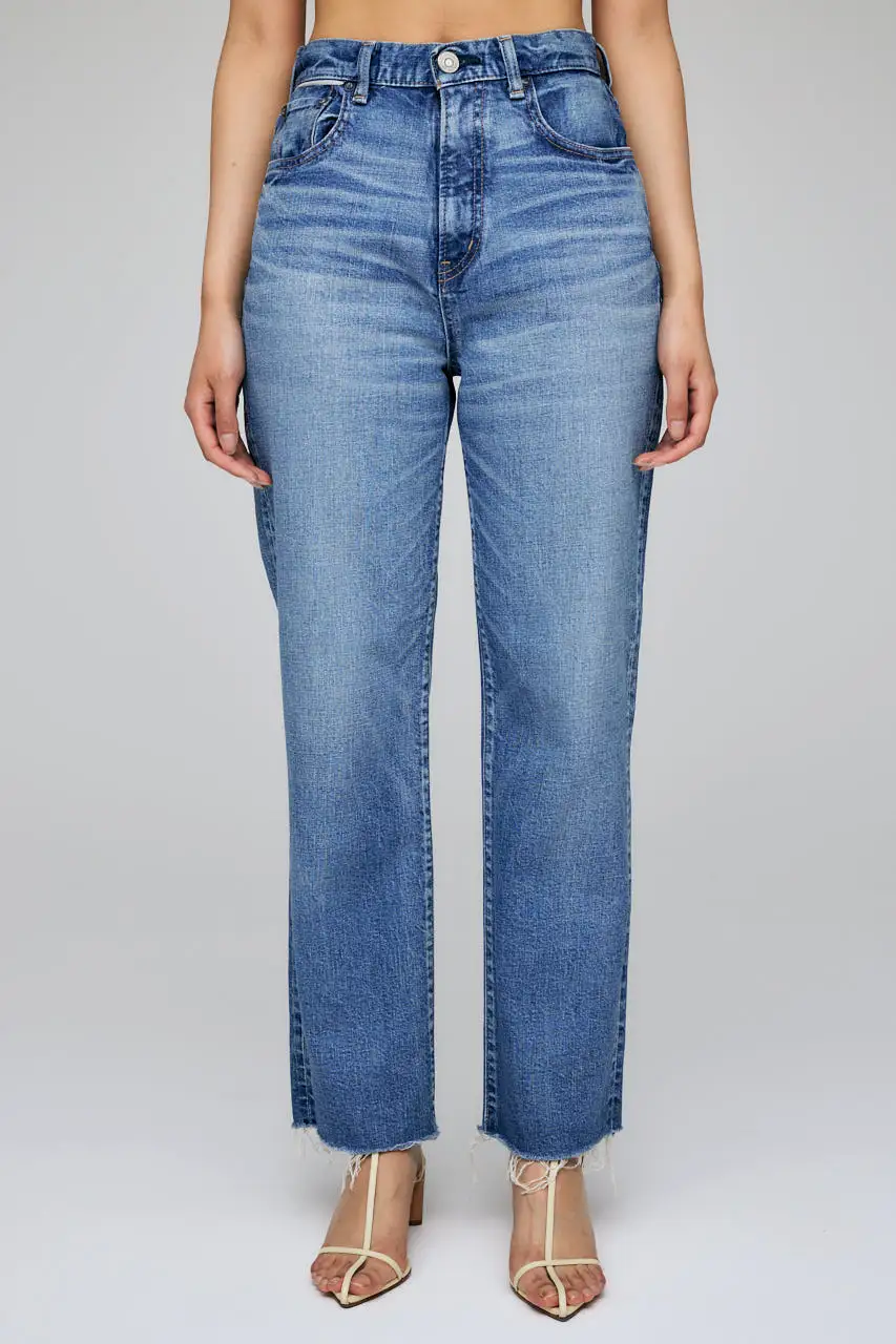 Moussy EVELYN CROPPED STRAIGHT-HI