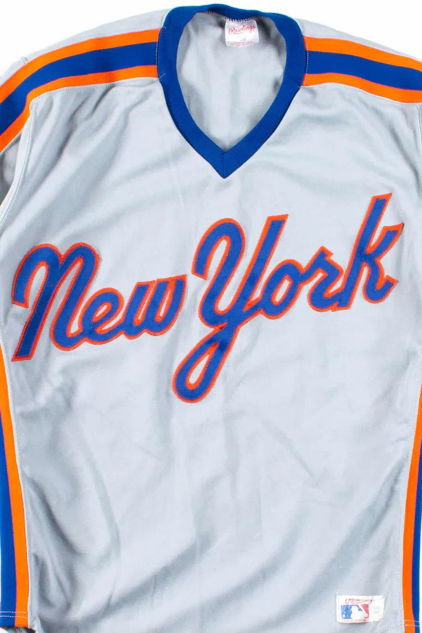 New York Mets 1987 Script Pullover Road Jersey