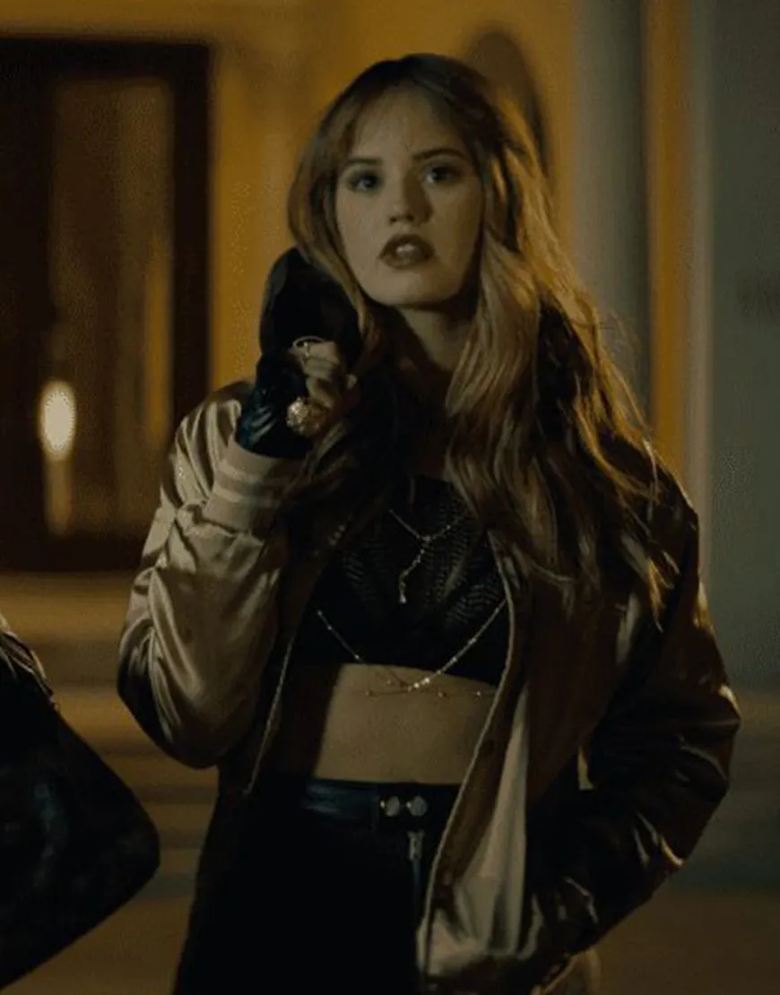 Night Teeth 2021 Debby Ryan Bomber Jacket | Blaire Gold Bomber Jacket