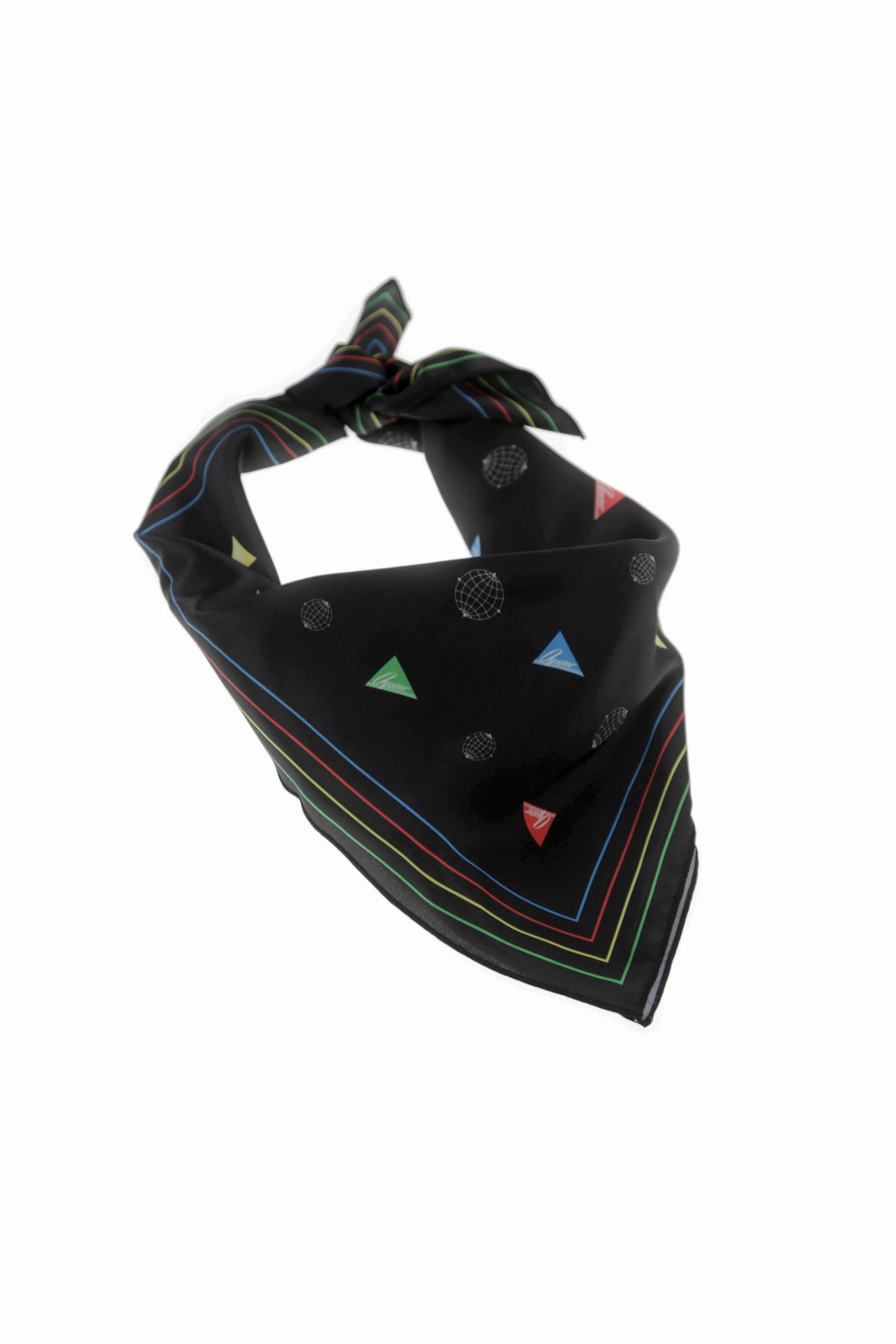 OYSTER PENNANT SCARF (BLACK)