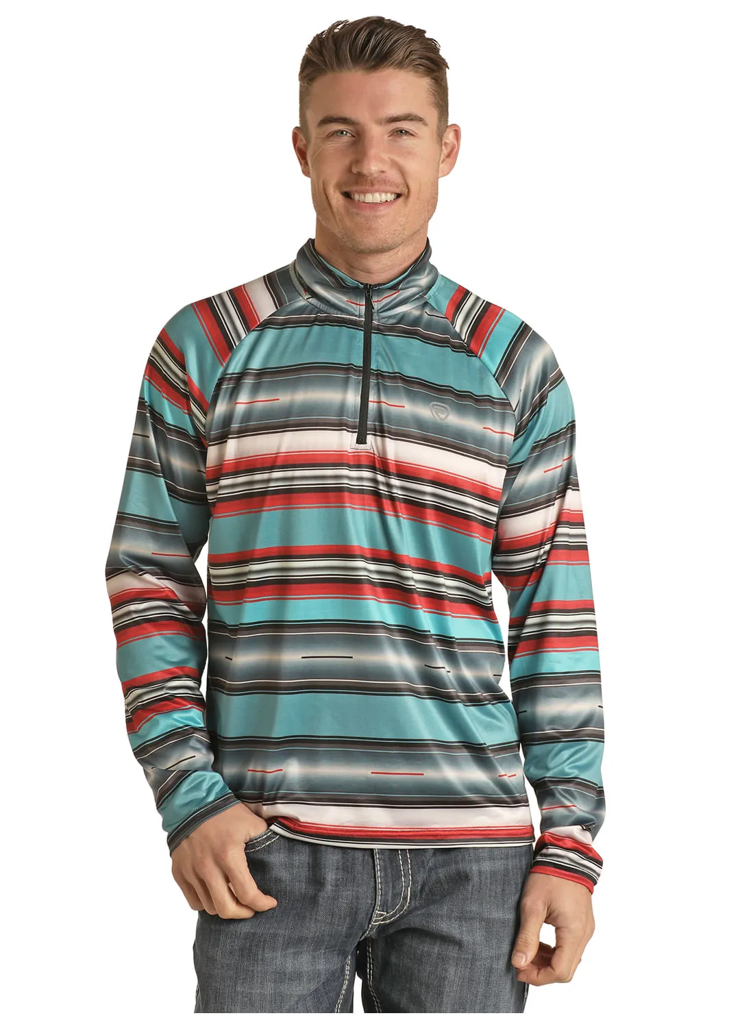 Panhandle Slim Mens  Aztec 1/4 Zip Pullover