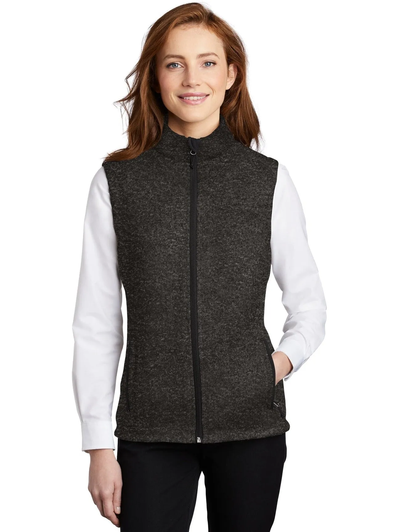 Port Authority Ladies Sweater Fleece Vest